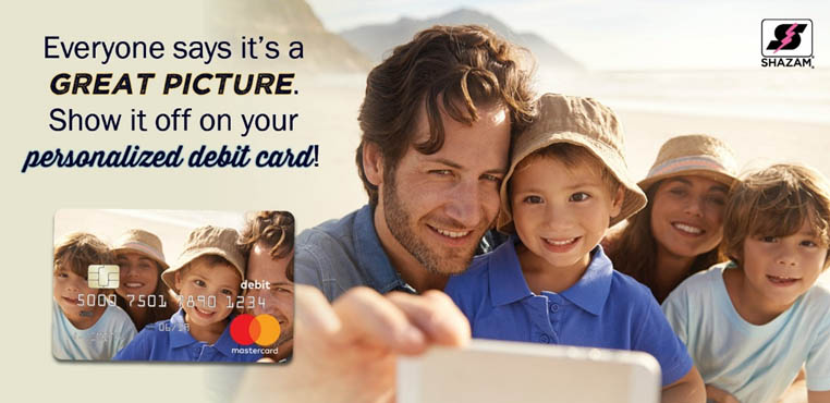 Everyone says it's a great picture. show it off on your personalized debit card!