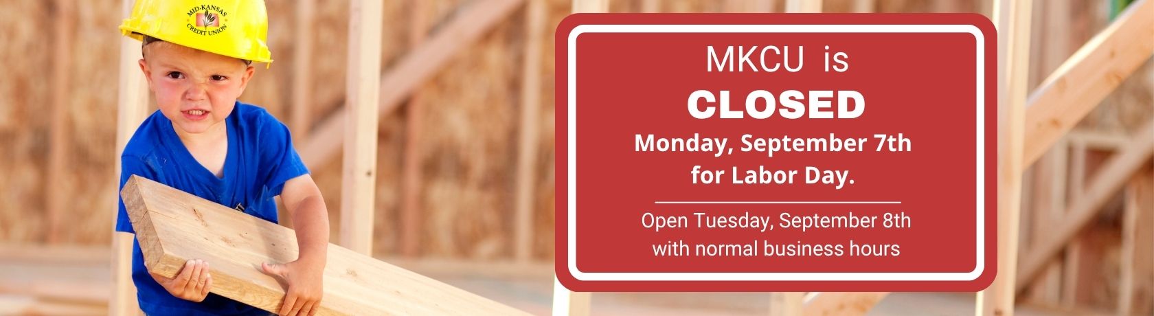 mkcu is closed monday, september 7th for labor day. open tuesday september 8th with normal business hours